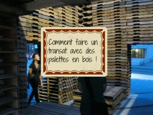 avec des palettes