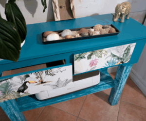 fabrication d'une console en carton